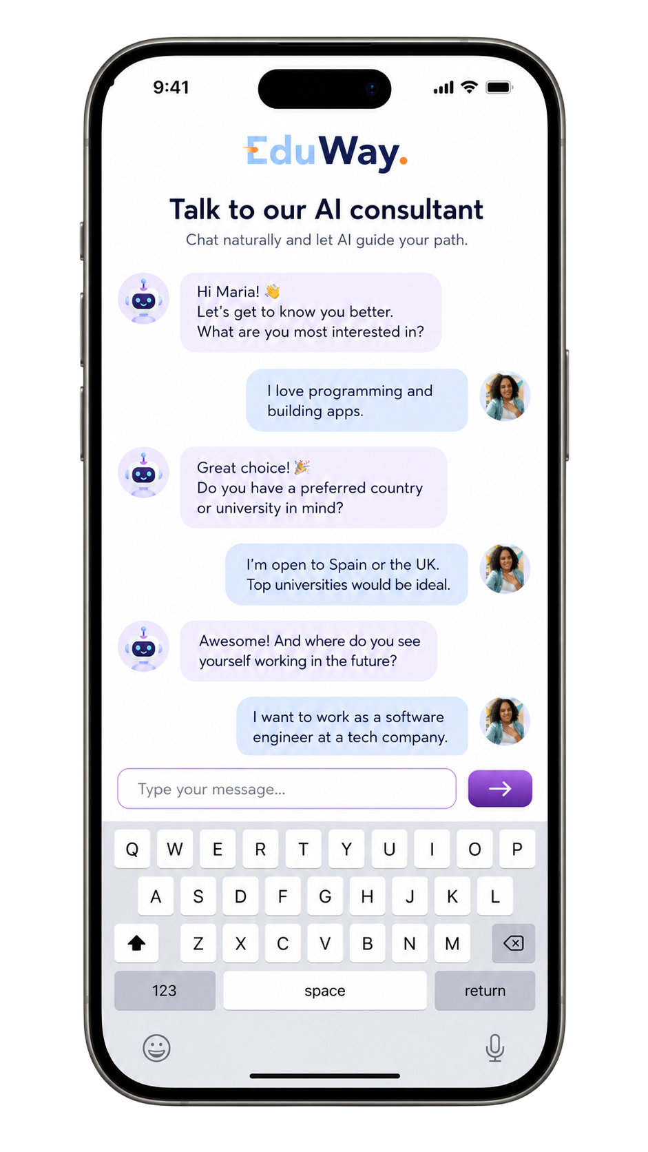 AI consultant chat